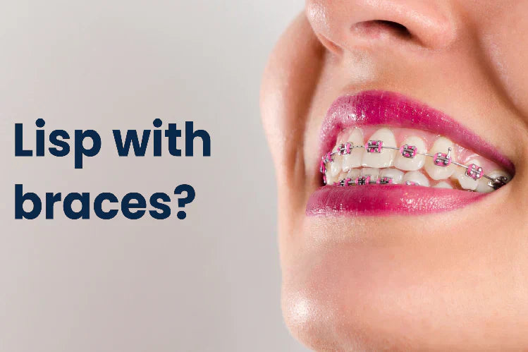 Ein Bild einer Frau mit Zahnspange