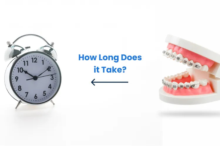 Zahnspange die Zähne begradig